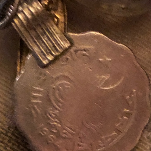 🎄Unique K Sterling Silver Religious Coexist Charm Necklace-598 $70or$65 w/offer - Picture 6 of 11